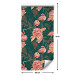 Wallpaper Flamingo Pattern - Birds and Flowers Among Leaves on a Turquoise Background 150045 additionalThumb 7
