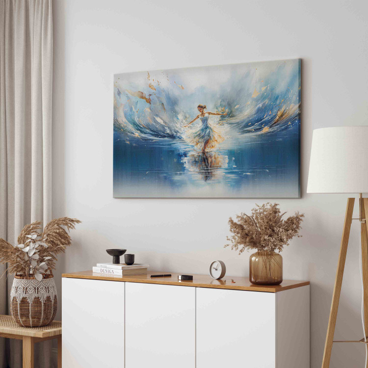 Large canvas print The Beauty of Dance - A Ballerina Dancing on the Surface of a Blue Lake [Large Format] 151545 additionalImage 6