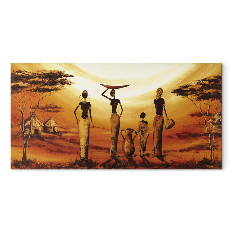 Canvas Art Print African family 49345