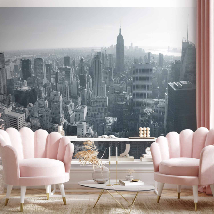 Photo Wallpaper New York City skyline in black and white 61545