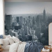 Photo Wallpaper New York City skyline in black and white 61545 additionalThumb 2
