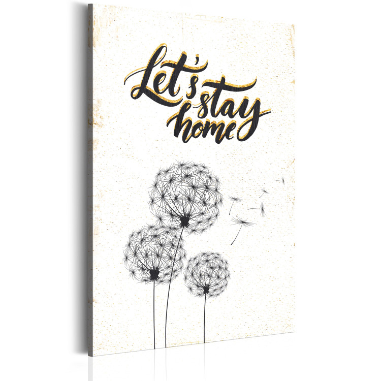 Canvas Art Print My Home: Let's stay home 76945 additionalImage 2