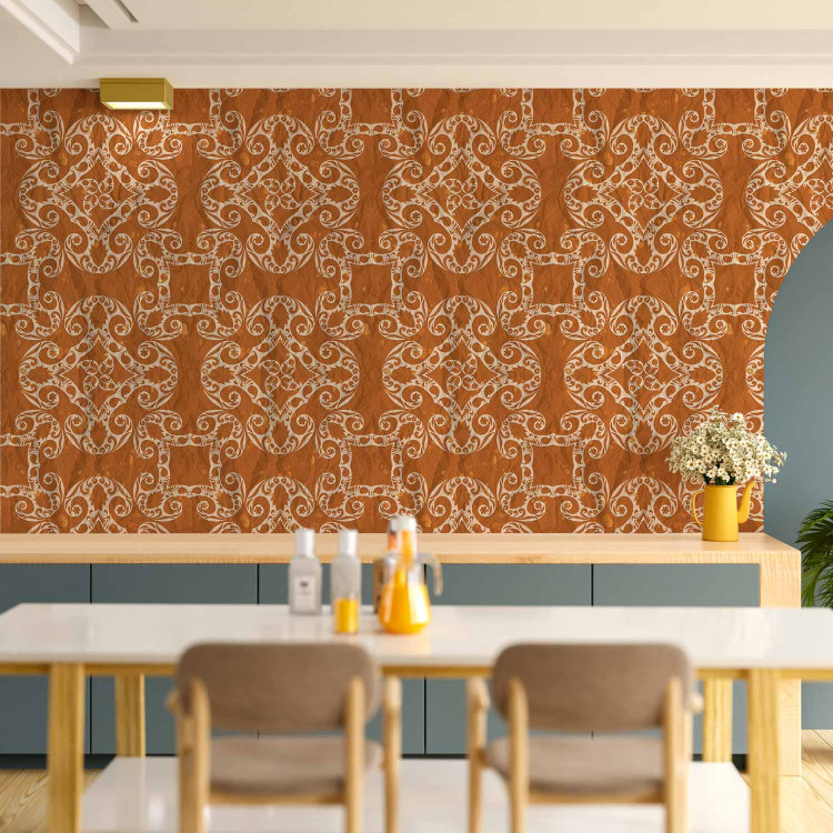 Modern Wallpaper Peach mosaic 89245 additionalImage 8