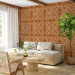 Modern Wallpaper Peach mosaic 89245
