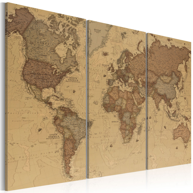 Canvas Print Stylish World Map 95945 additionalImage 2