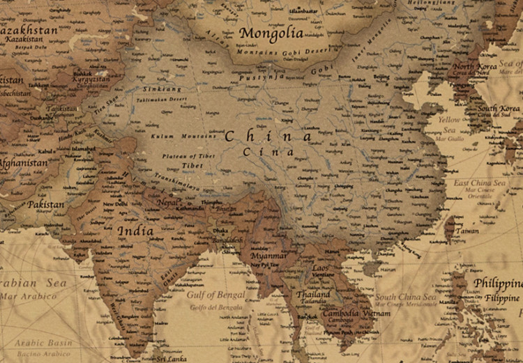 Canvas Print Stylish World Map 95945 additionalImage 4