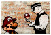 Canvas Banksy: Police Caution 98545