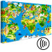 Canvas Print Children's Map (1-part) Wide - World Map Kids Version 107855 additionalThumb 6