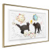 Wall Poster Cat quarrel - animals and comic elements on a background with ornaments 114355 additionalThumb 12