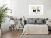 Wall Poster Cat quarrel - animals and comic elements on a background with ornaments 114355 additionalThumb 17