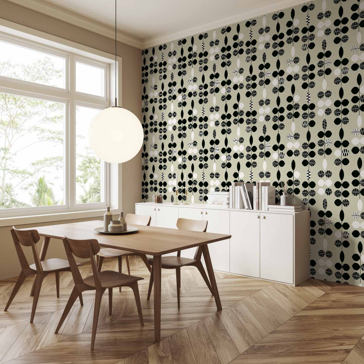 Modern Wallpaper Black and White Dots 114655 additionalImage 5
