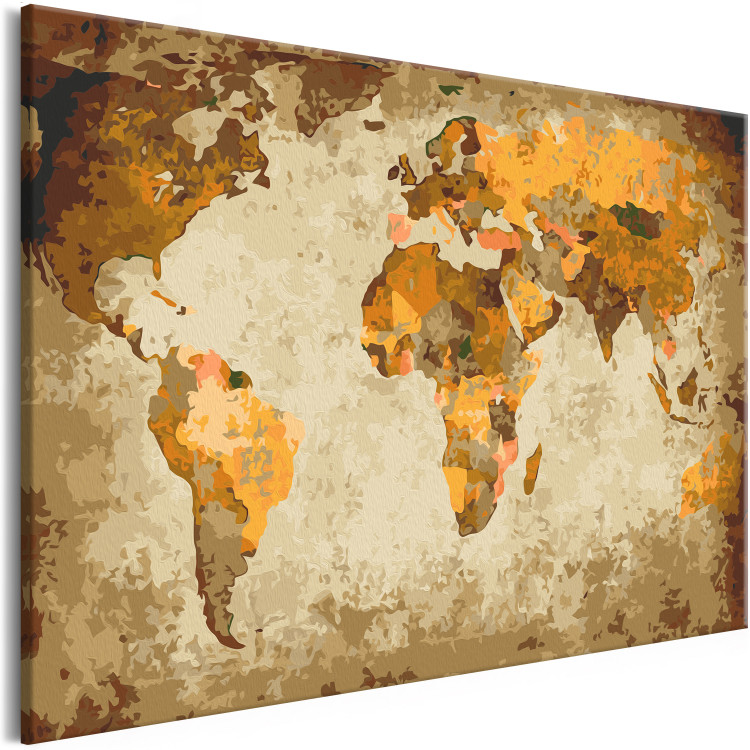 Paint by number Brown World Map 116755 additionalImage 5