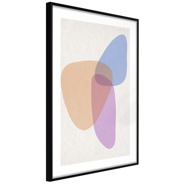 Poster Common Part - abstraction in beige with colorful irregular forms 116955 additionalImage 11