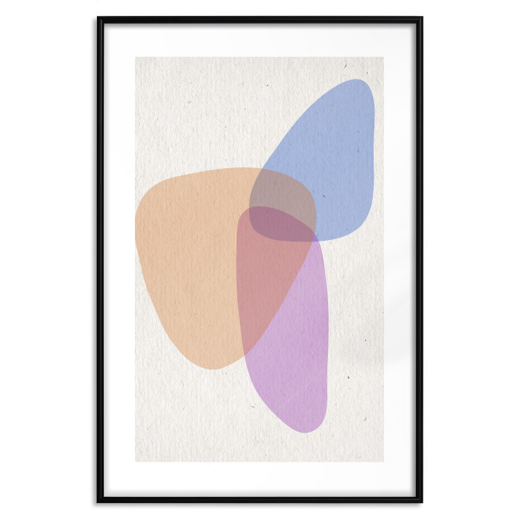 Poster Common Part - abstraction in beige with colorful irregular forms 116955 additionalImage 15