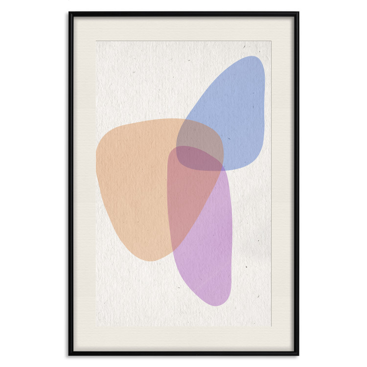 Poster Common Part - abstraction in beige with colorful irregular forms 116955 additionalImage 18