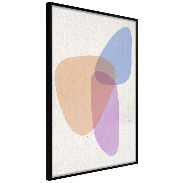 Poster Common Part - abstraction in beige with colorful irregular forms 116955 additionalImage 12