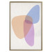 Poster Common Part - abstraction in beige with colorful irregular forms 116955 additionalThumb 20