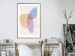 Poster Common Part - abstraction in beige with colorful irregular forms 116955 additionalThumb 13