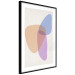 Poster Common Part - abstraction in beige with colorful irregular forms 116955 additionalThumb 11