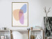 Poster Common Part - abstraction in beige with colorful irregular forms 116955 additionalThumb 7