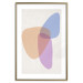Poster Common Part - abstraction in beige with colorful irregular forms 116955 additionalThumb 14