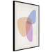 Poster Common Part - abstraction in beige with colorful irregular forms 116955 additionalThumb 3