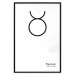 Wall Poster Taurus - minimalist black and white composition with date and zodiac sign 117055 additionalThumb 24