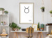 Wall Poster Taurus - minimalist black and white composition with date and zodiac sign 117055 additionalThumb 21