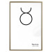 Wall Poster Taurus - minimalist black and white composition with date and zodiac sign 117055 additionalThumb 20