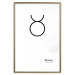 Wall Poster Taurus - minimalist black and white composition with date and zodiac sign 117055 additionalThumb 14
