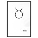 Wall Poster Taurus - minimalist black and white composition with date and zodiac sign 117055 additionalThumb 15