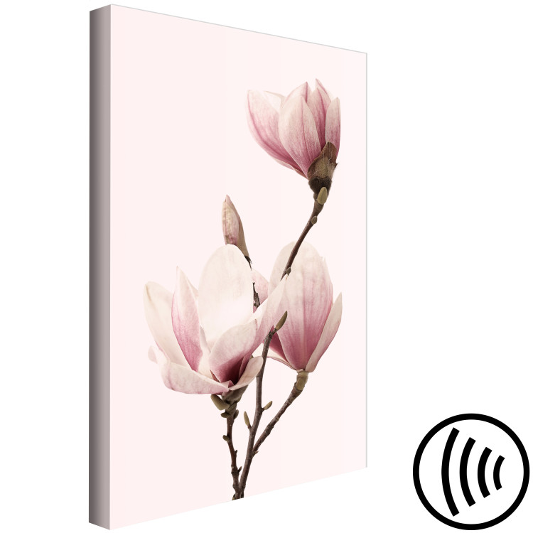 Canvas Breath of Spring (1-part) - Pink Magnolia Flower in Nature's Shade 117155 additionalImage 6
