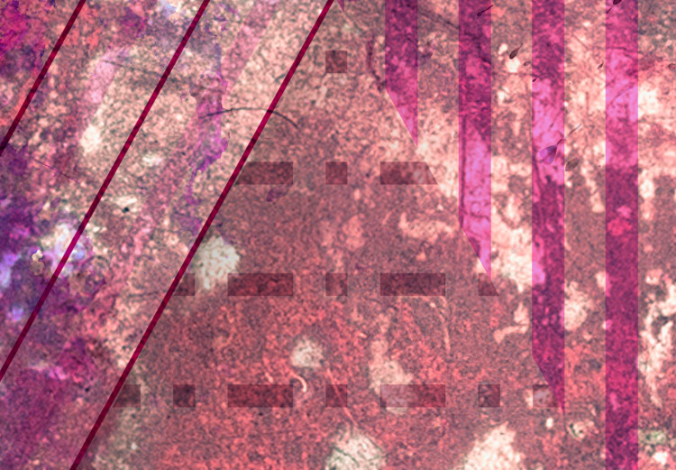 Poster Crimson Abstraction - geometric composition with a touch of pink 118255 additionalImage 6