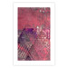 Poster Crimson Abstraction - geometric composition with a touch of pink 118255 additionalThumb 19