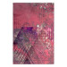 Poster Crimson Abstraction - geometric composition with a touch of pink 118255