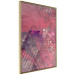 Poster Crimson Abstraction - geometric composition with a touch of pink 118255 additionalThumb 4