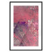 Poster Crimson Abstraction - geometric composition with a touch of pink 118255 additionalThumb 15