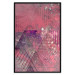Poster Crimson Abstraction - geometric composition with a touch of pink 118255 additionalThumb 18