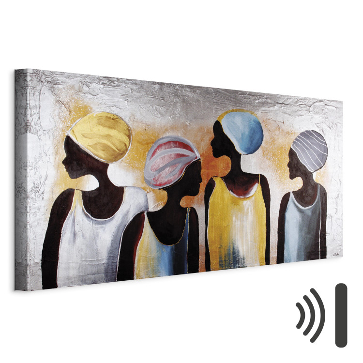 Canvas Art of African Women (1-part) - Hand-Painted Figures 118355 additionalImage 8