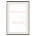 Wall Poster Welcome to Our Fairy Tale - pink Polish texts on a white background 122855 additionalThumb 19