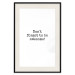 Poster Don't Forget to Be Awesome! - black English texts on a white background 122955 additionalThumb 18