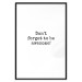 Poster Don't Forget to Be Awesome! - black English texts on a white background 122955 additionalThumb 24