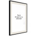 Poster Don't Forget to Be Awesome! - black English texts on a white background 122955 additionalThumb 13