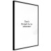 Poster Don't Forget to Be Awesome! - black English texts on a white background 122955 additionalThumb 12