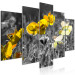 Canvas Yellow Poppies (5 Parts) Wide 123055 additionalThumb 2