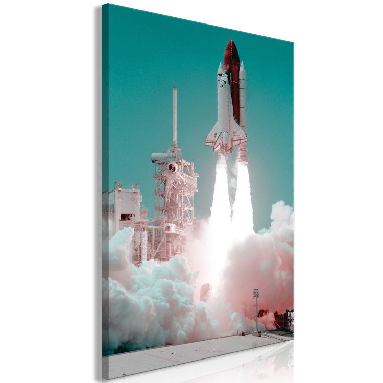 Canvas Art Print Space shuttle launch - photo from the launch into orbit 123155 additionalImage 2