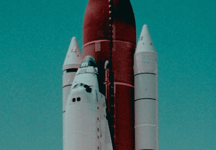 Canvas Art Print Space shuttle launch - photo from the launch into orbit 123155 additionalImage 5