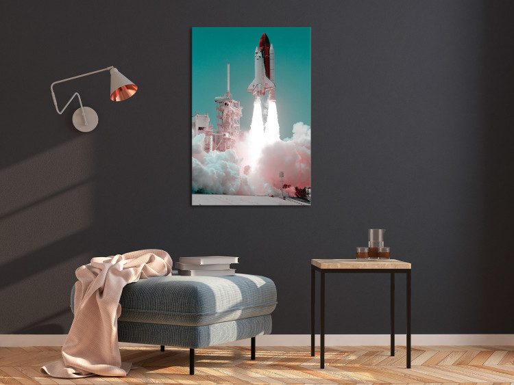 Canvas Art Print Space shuttle launch - photo from the launch into orbit 123155 additionalImage 3