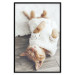 Poster Lazy Cat - brown animal in a white sweater on a wooden floor 124455 additionalThumb 18