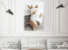Poster Lazy Cat - brown animal in a white sweater on a wooden floor 124455 additionalThumb 17